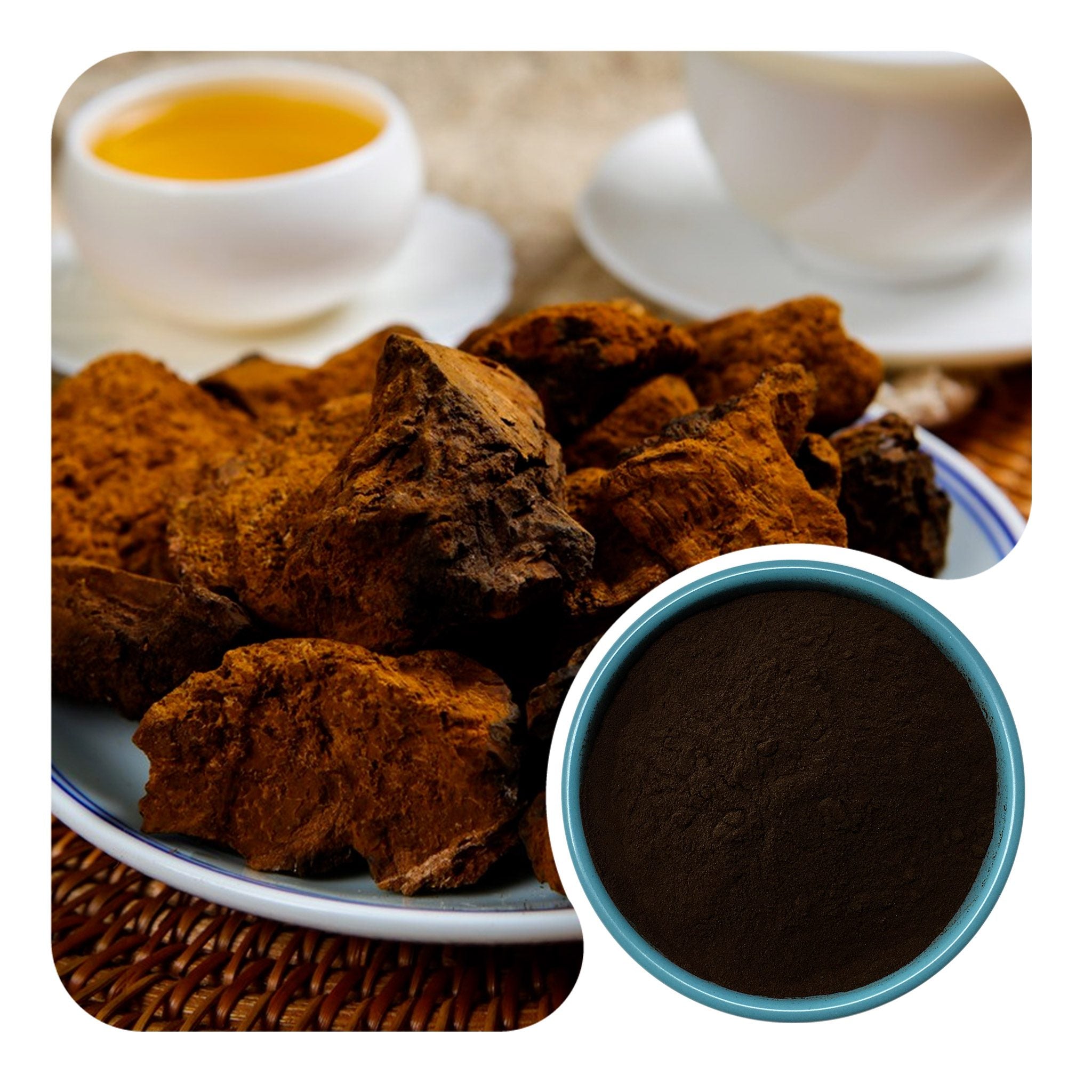 Organic Chaga Powder | 80 Mesh